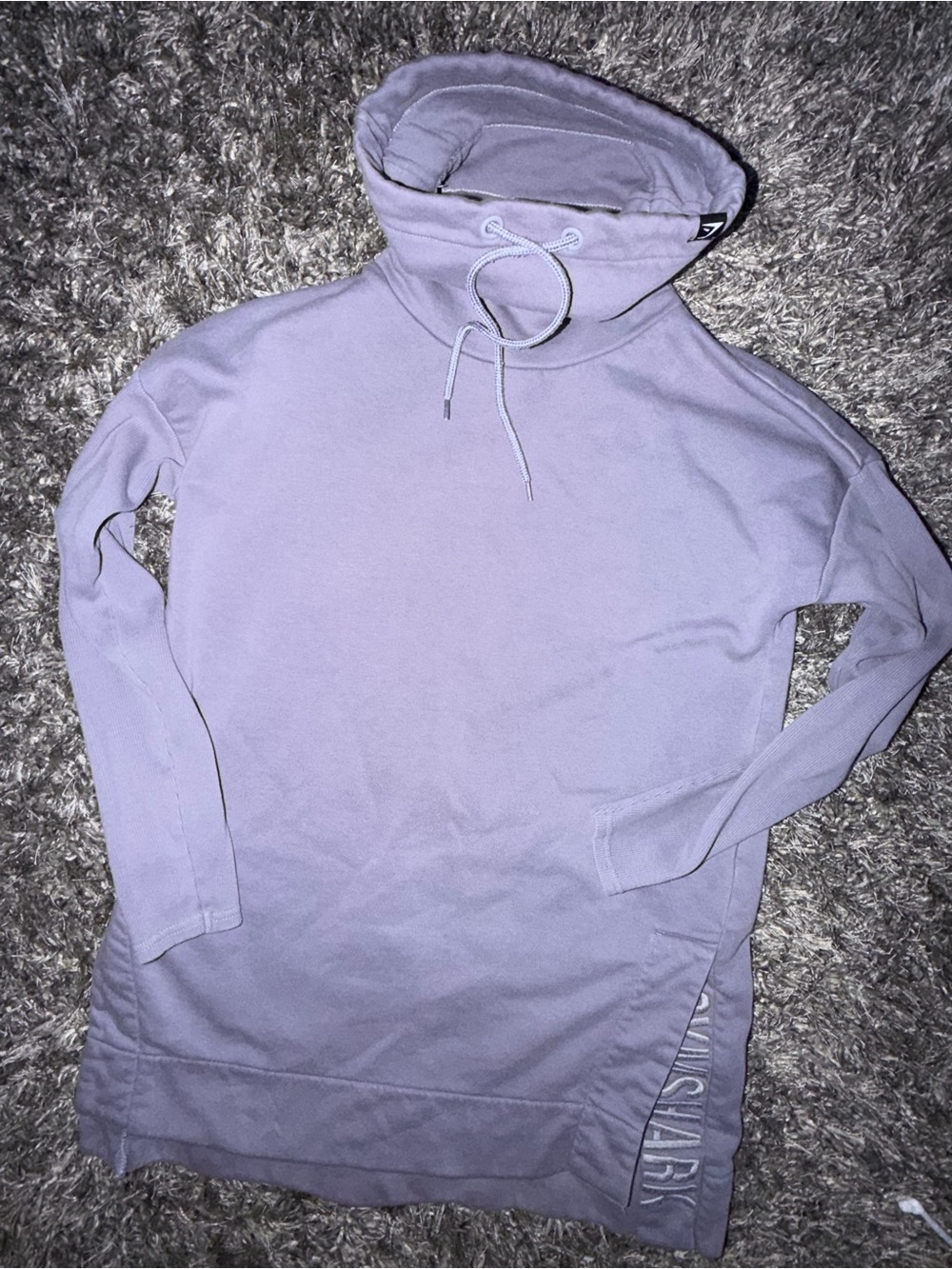 Gymshark Lavender Funnel Neck Hoodie Dress